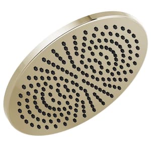 1-Spray Patterns with 2.5 GPM 11.75 in. Wall Mount Fixed Shower Head in Lumicoat Polished Nickel