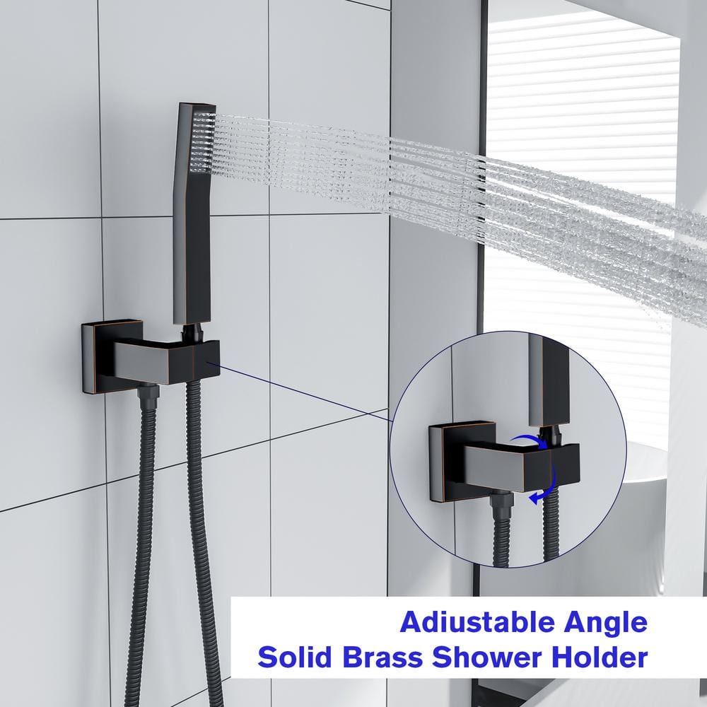 Oil Rubbed Bronze Ceiling Mounted Rain Shower System