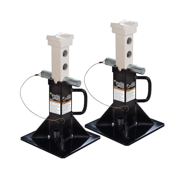 10-Ton Pin Type Jack Stands, Pair from 18-1/2 to 30 2 pack - California  Tools And Equipment