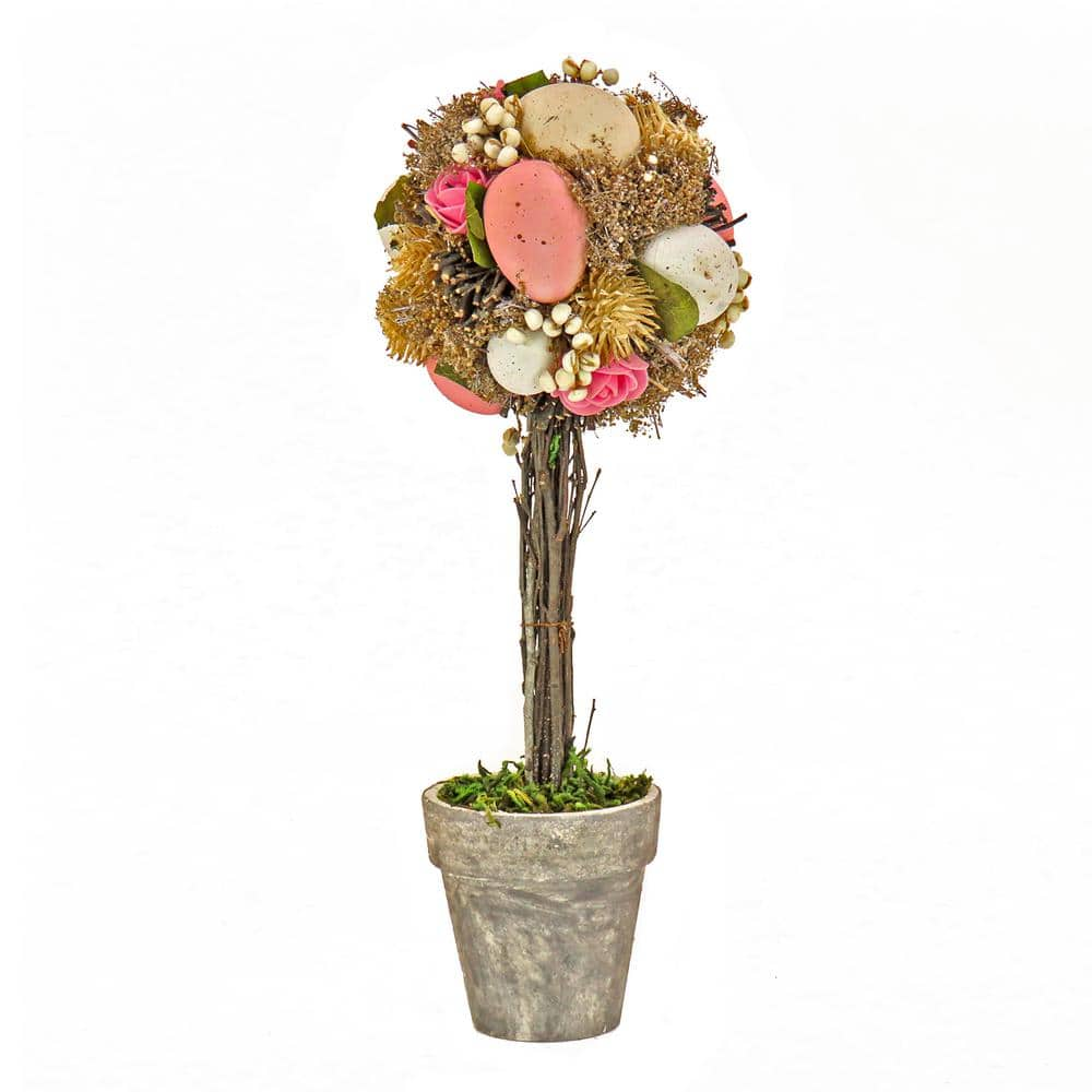 National Tree Company 14 in. Easter Egg Single Ball Topiary Tree EG79 ...