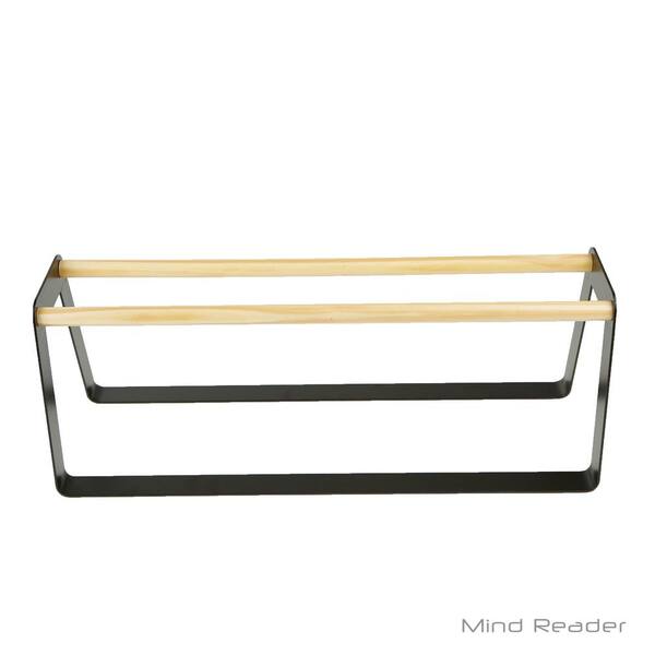 Mind Reader 27.32-in H 3 Tier 9 Pair Black Steel Shoe Rack at