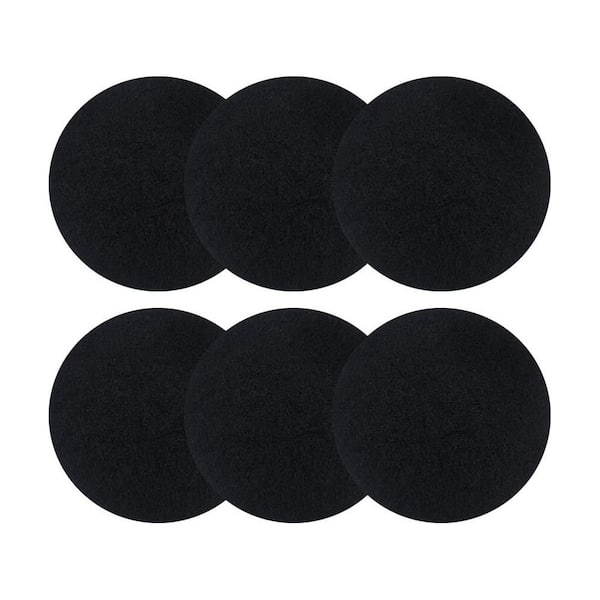 Charcoal Filters for Compost Bucket 6.7 in. Round Activated Carbon Replacement Filters for Kitchen Compost Bins 12-Pack