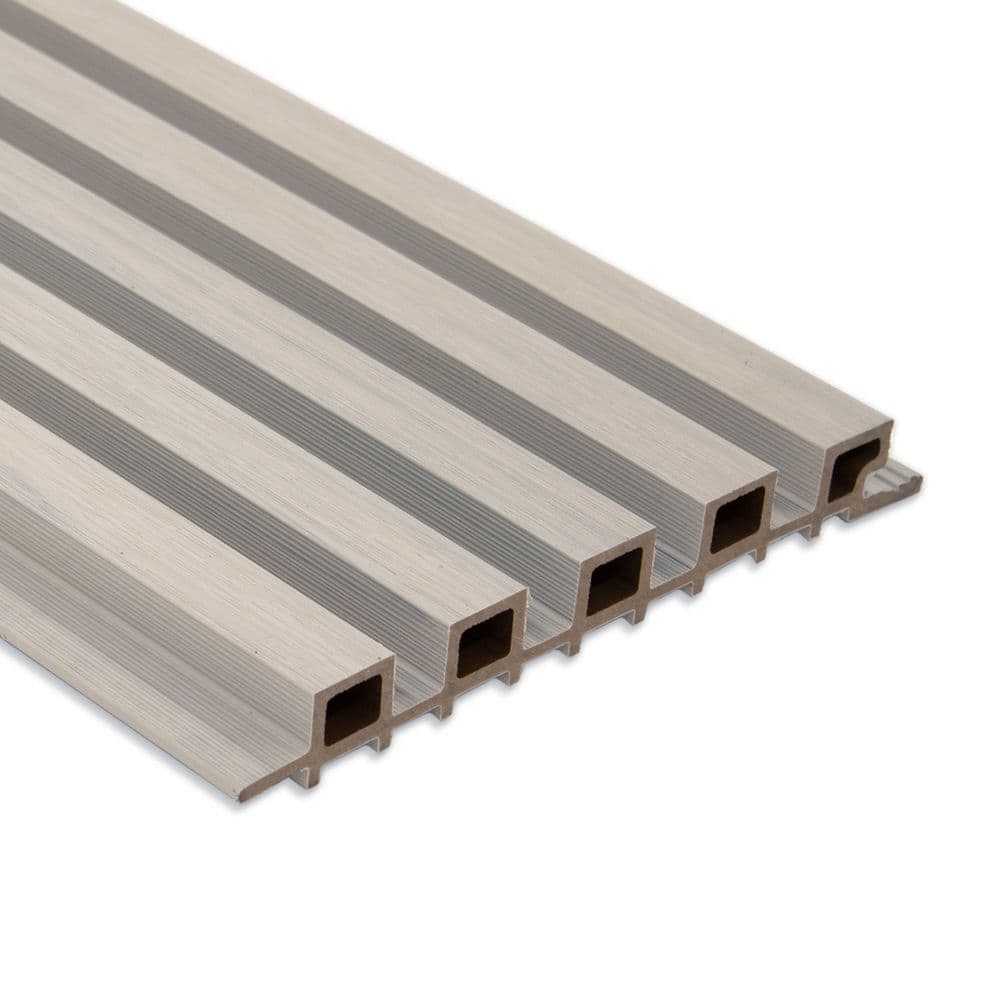 8.6 in. x 107 in. x 1 in. 5-Grid Composite Cladding Siding Outdoor Wall Panel (Set of 2-Piece) price history on PriceWatchPro