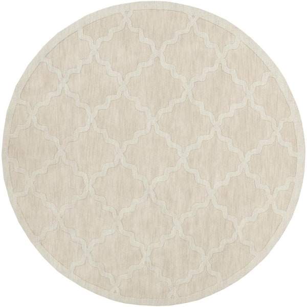 Artistic Weavers Central Park Abbey Ivory 8 ft. x 8 ft. Round Indoor Area Rug