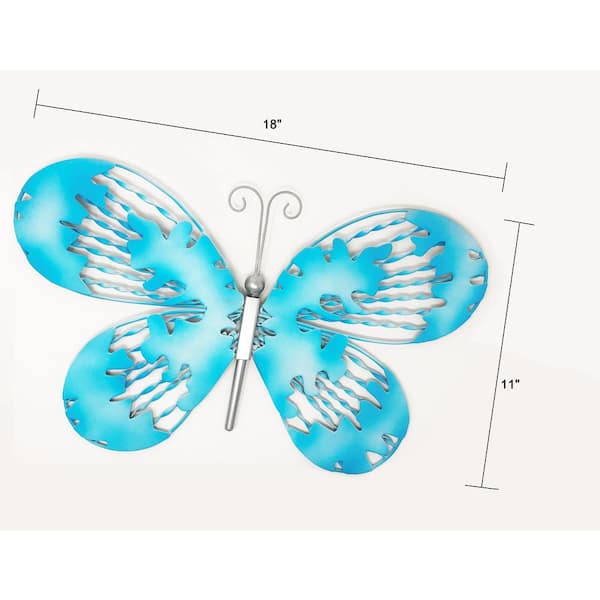 Metal Butterfly Outdoor Wall Decor, 18