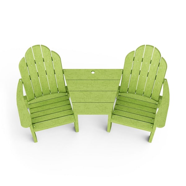 Wildridge Classic Lime Green Plastic Outdoor Deck Chair Tete-A