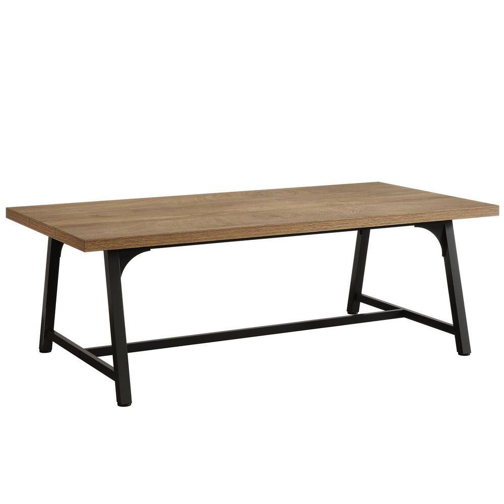 Moronia 70.9 in. Rectangle Light Brown and Black Wood Computer Desk with Metal Support, Executive Desk Conference Table price history on PriceWatchPro