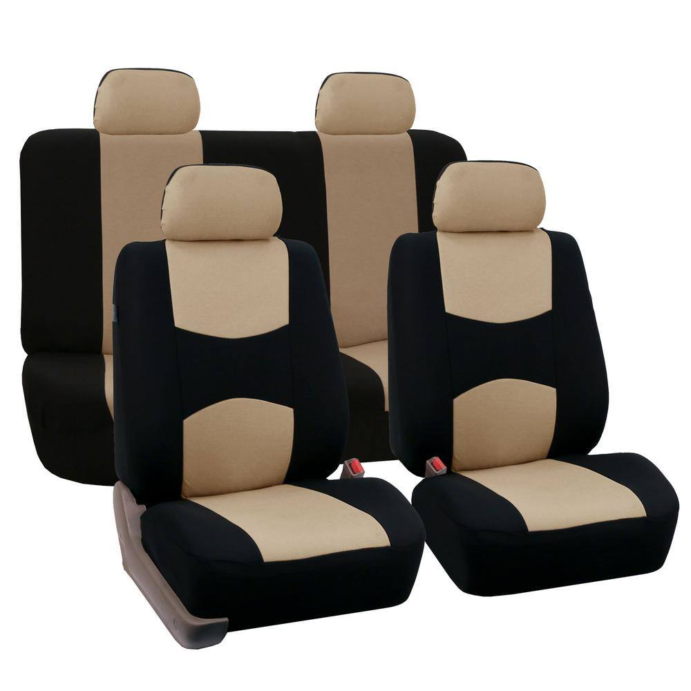 Suv Truck Silicone Steering Wheel Cover or Van Yellow/Black Color- Fit Most Car FH Group FB032114 Unique Flat Cloth Full Set Car Seat Covers w 