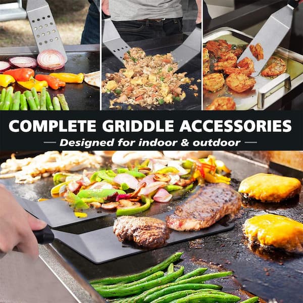 HOMEMAXS 14pcs Stainless Steel BBQ Tools Full Pack Grilling