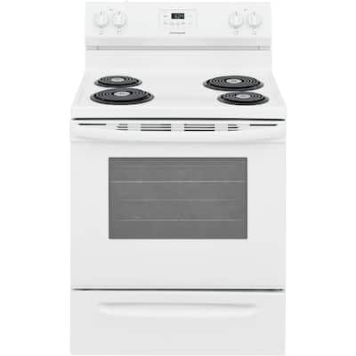 30 in. 5.3 cu. ft. Electric Range with Manual Clean in White