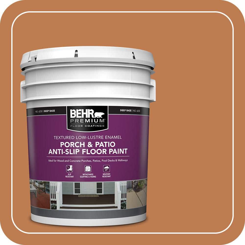 5 gal. #MS-11 Rustic Orange Textured Low-Lustre Enamel Interior/Exterior Porch and Patio Anti-Slip Floor Paint price history on PriceWatchPro