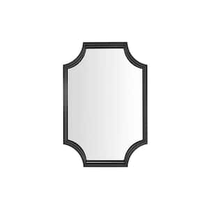 Medium Rectangle Black Dimensional Classic Mirror with Deep-Set Frame (30 in. H x 20 in. W)