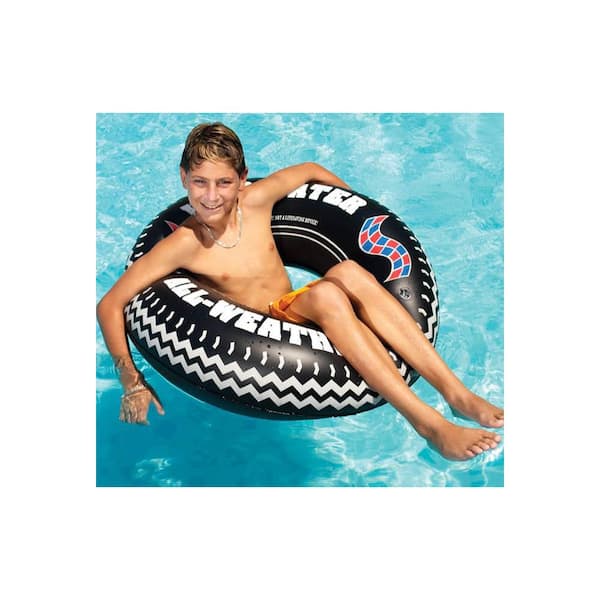 Swimline 36 Inflatable American Flag Swimming Pool and Lake Tube Float (2 Pack)