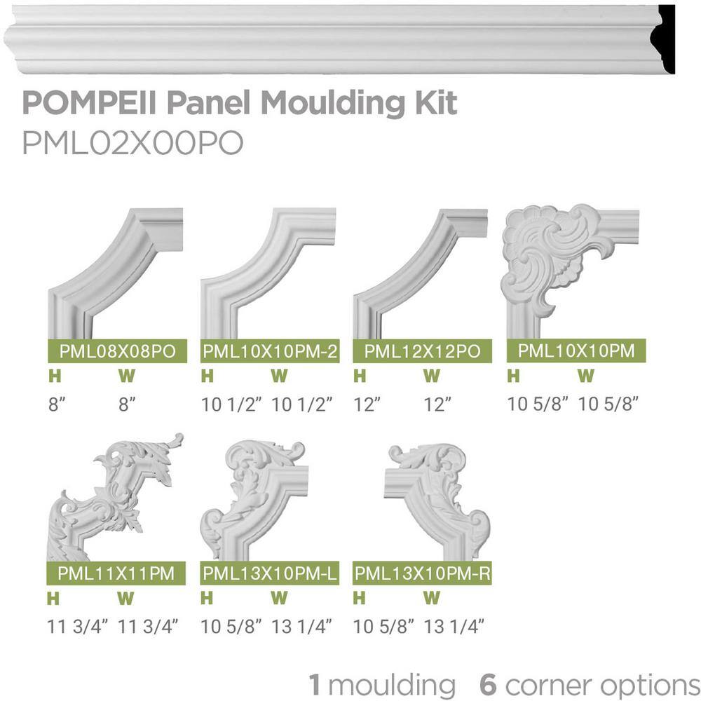 Gray Primed Polyurethane Geometric Panel Moulding Sample