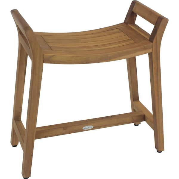 Patented 18 in. x 12 in. x 21 in.Asia Ascend Freestanding Teak Shower Bench with Elevated Height