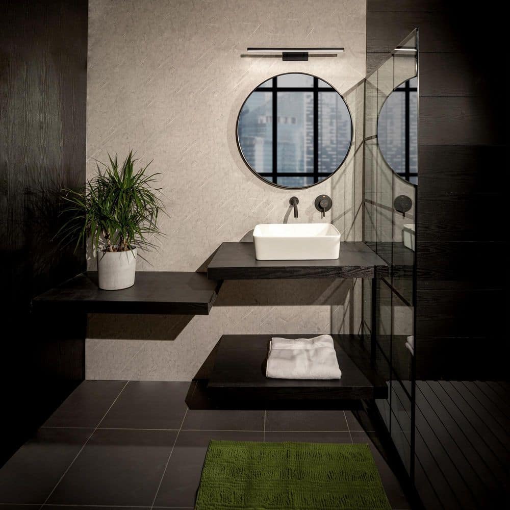 Parallax 24" Chrome LED Bath Vanity Light with Dimmable Feature
