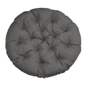 Montlake 52 in. Dia Light Charcoal Water-Resistant Outdoor Papasan Cushion