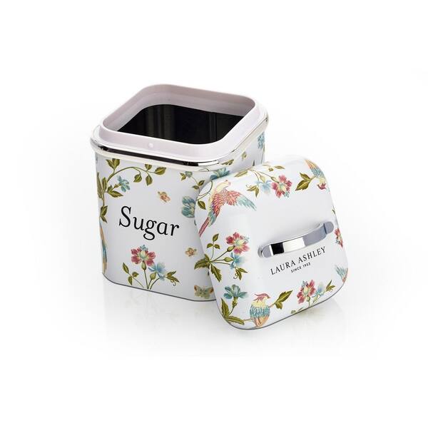 Laura Ashley VQ-3-Pieces Stainless Steel Canister Set Laura Ashley VQ-3-Pieces Stainless Steel Canister Set
