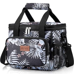 9 Qt. Medium Insulated Lunch Box Soft Cooler Tote Bag for 12 Can in Flower