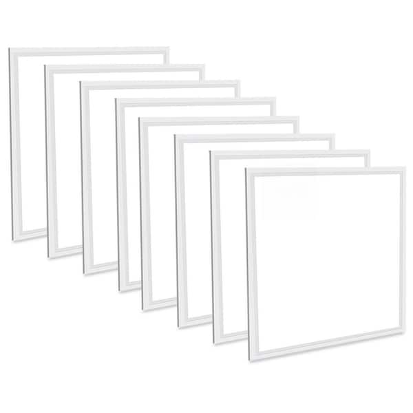 2 ft. x 2 ft. 5800 Lumens Integrated LED Panel Light, 5000K Bright White (8-Pack)