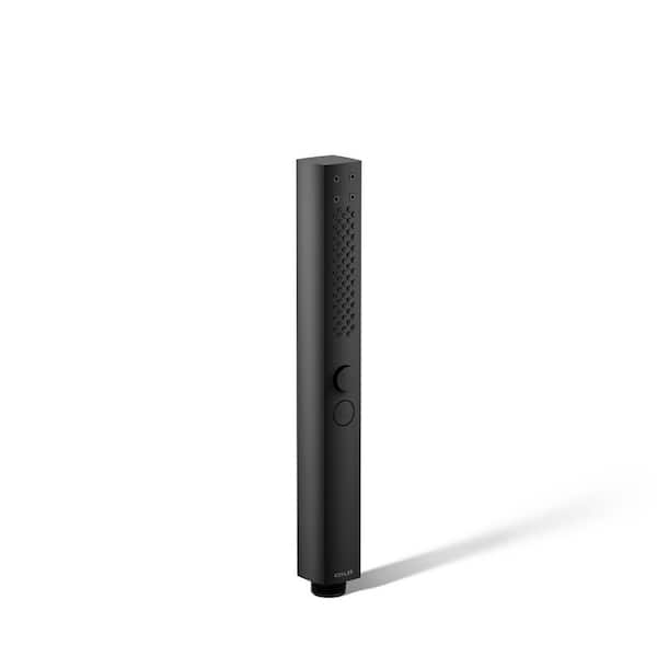 KOHLER Shift Plus Round 2-Spray Wall Mount Handheld Shower Head with 2.5 GPM in Matte Black
