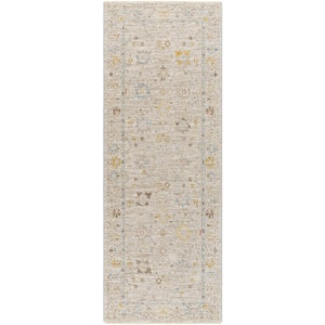 Avant Garde 10 ft. x 11 ft. Taupe Border Indoor Runner