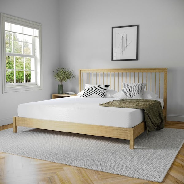 Carnegy Avenue Jasmine King Firm Charcoal and Green Tea Cooling Gel Memory Foam 8 in. Supportive Pressure Relief Bed-in-a-Box Mattress