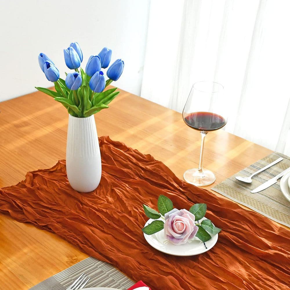 13.5 in. Light Blue Indoor Artificial Tulip Flower 20-Pieces