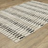 AVERLEY HOME Rayder Ivory/Black 10 ft. x 13 ft. Abstract Geometric Lines Polypropylene/Polyester Indoor Area Rug 742658