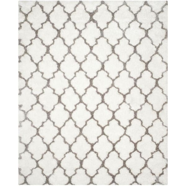 Safavieh Barcelona Shag Ivory/Silver 8 ft. x 10 ft. Area Rug