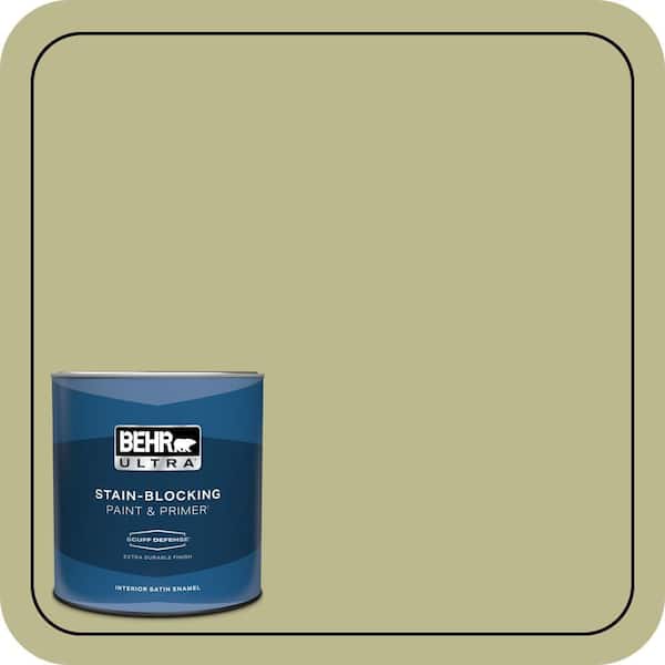 BEHR ULTRA 1 qt. #S340-4 Back to Nature Extra Durable Satin Enamel Interior Paint & Primer