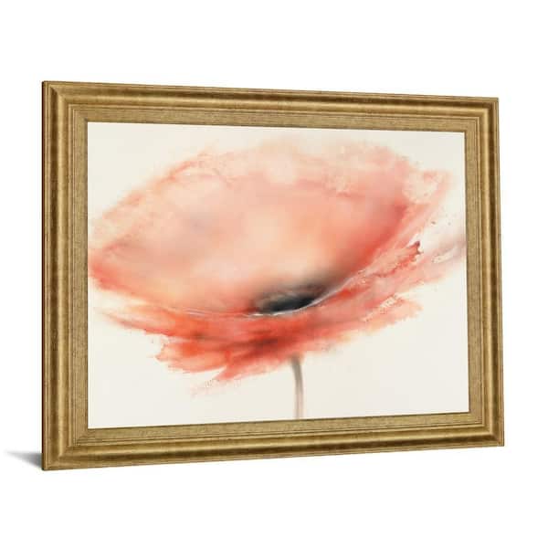 Classy Art 28 in. x 34 in. CHIFFON POPPY BY PRIOR, J.P. (Mirror Framed)