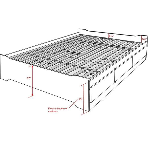 Prepac Fremont Full Wood Storage Bed Ebd 5600 3k The Home Depot