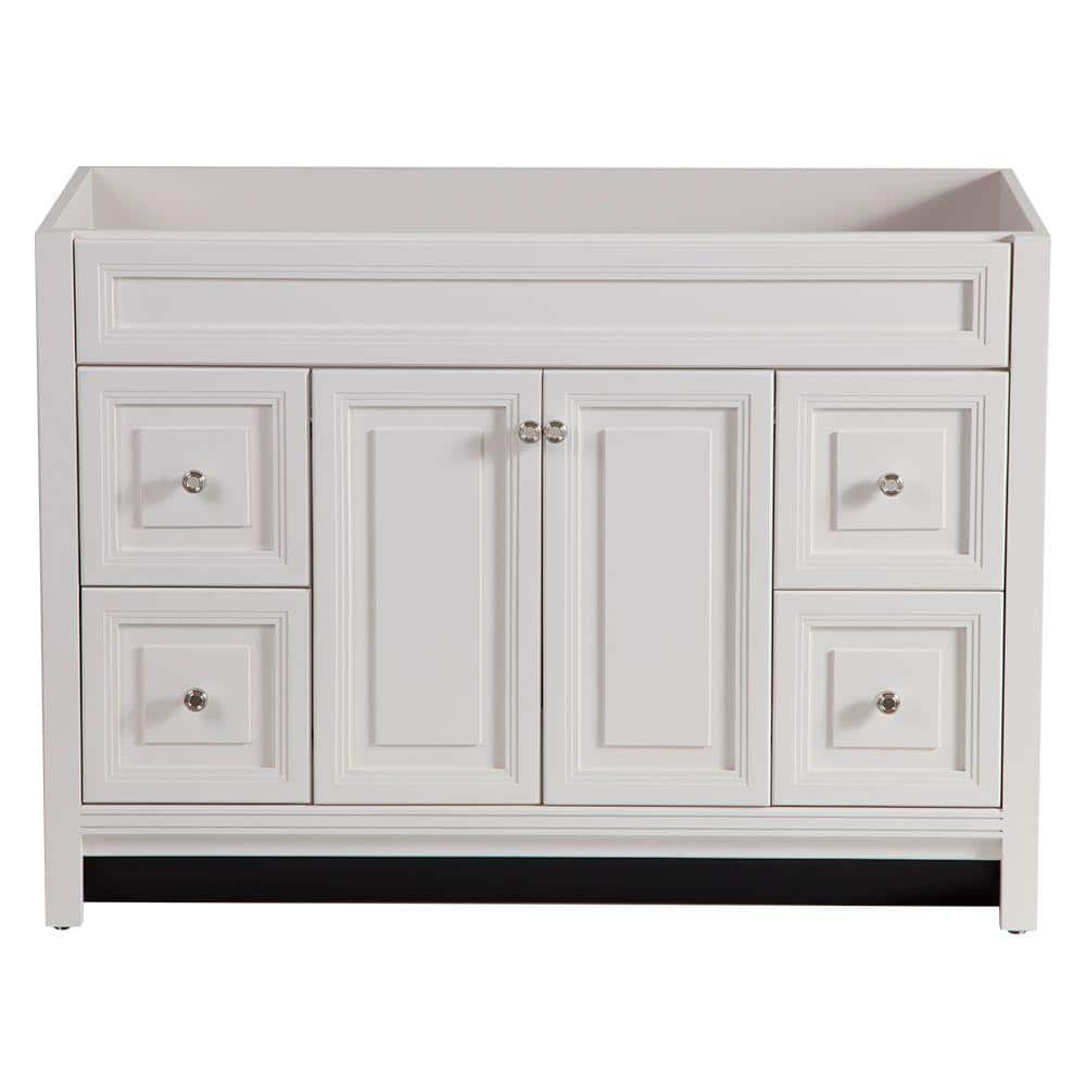 Home Decorators Collection Brinkhill 48 In W X 34 In H X 22 In D Bath Vanity Cabinet Only In Cream Bwsd4821 Cr The Home Depot