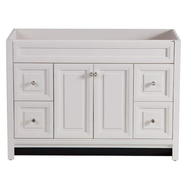 Home Decorators Collection Brinkhill 48 in. W x 22 in. D x 34 in. H Bath Vanity Cabinet without Top in Cream