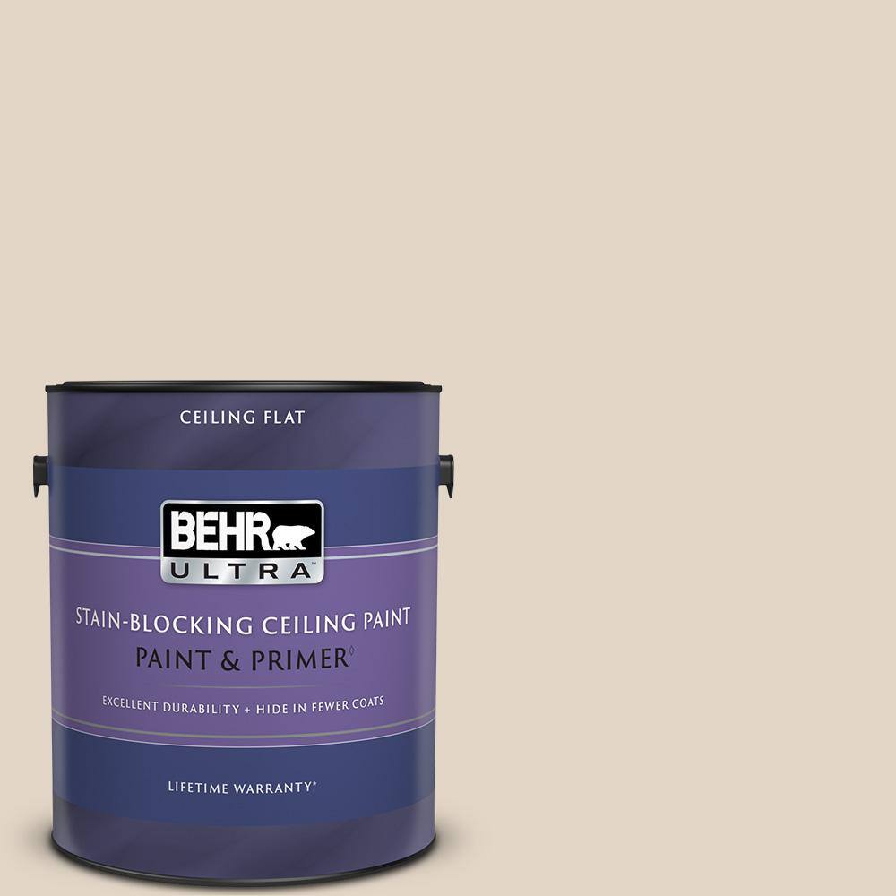 BEHR ULTRA 1 gal. N3002 Canvas Luggage Ceiling Flat Interior Paint