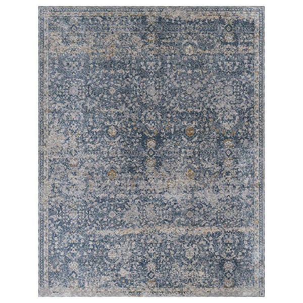 Camilla 2 ft. x 10  ft. Indigo Western Area Rug