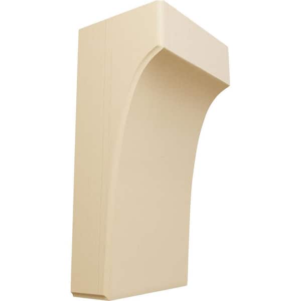 Ekena Millwork 4 in. x 5-1/2 in. x 10 in. Unfinished Maple Clarksville Corbel