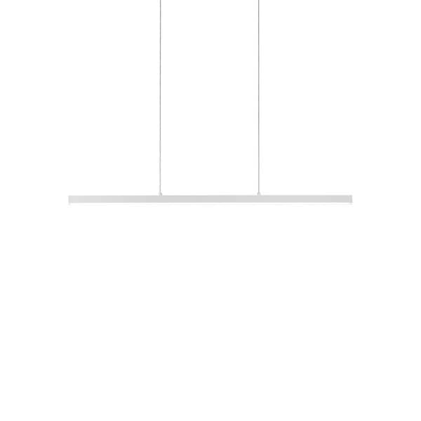KUZCO Vega 32-Watt 1-Light White Pendant Light