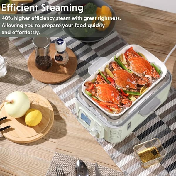 BUYDEEM 5 qt.Electric Multi-functional Food Steamer w/ Stainless