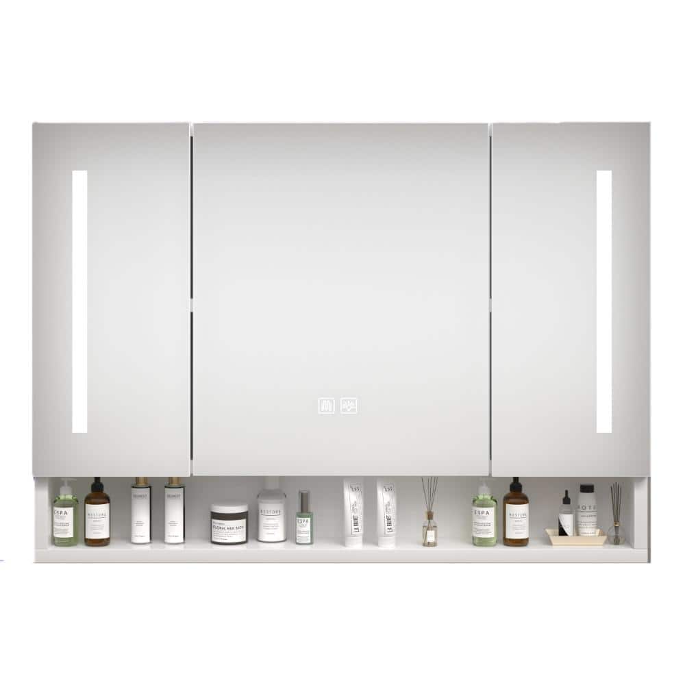 "White 30"" x 28"" Wall Mounted Medicine Cabinet without Mirror, Wall Bathroom Storage with Shelves and Doors" price history on PriceWatchPro