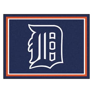 MLB Detroit Tigers Navy Blue 8 ft. x 10 ft. Indoor Area Rug
