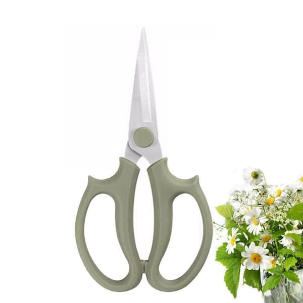 Dyiom 0.32 in. Hand Pruner Garden Flower Scissors, Premium Thickened Stainless Steel Floral Shears