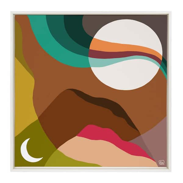 Kate and Laurel Sylvie Veil by Erika Wynn Framed Canvas Landscape Art Print 30 in. x 30 in.