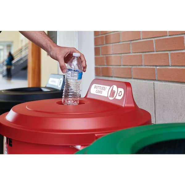 Rubbermaid Commercial Products Brute 32 Gal. Red Round Vented