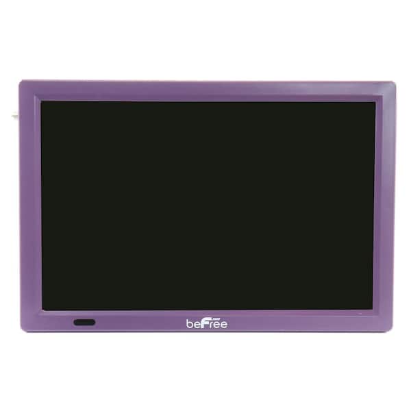 Portable Rechargeable 14 in. LED HDTV with HDMI, SD, USB and Built-in Digital Tuner in Purple