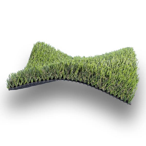Eco 108 Pine + Bamboo Green 15 ft. Wide x Cut to Length Green Artificial Grass Carpet
