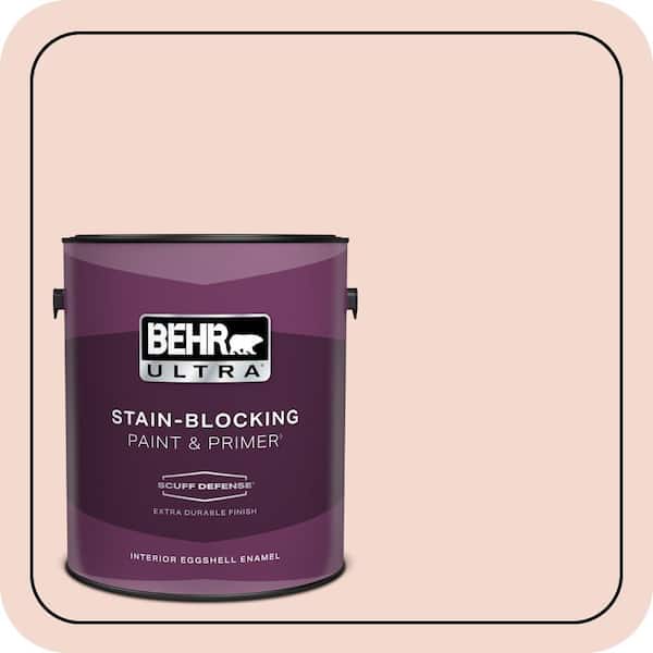 BEHR ULTRA 1 gal. #200E-1 Possibly Pink Extra Durable Eggshell Enamel Interior Paint & Primer