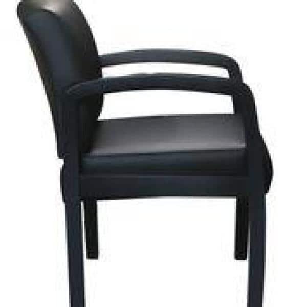 Black LeatherPlus Office Guest Reception Chair