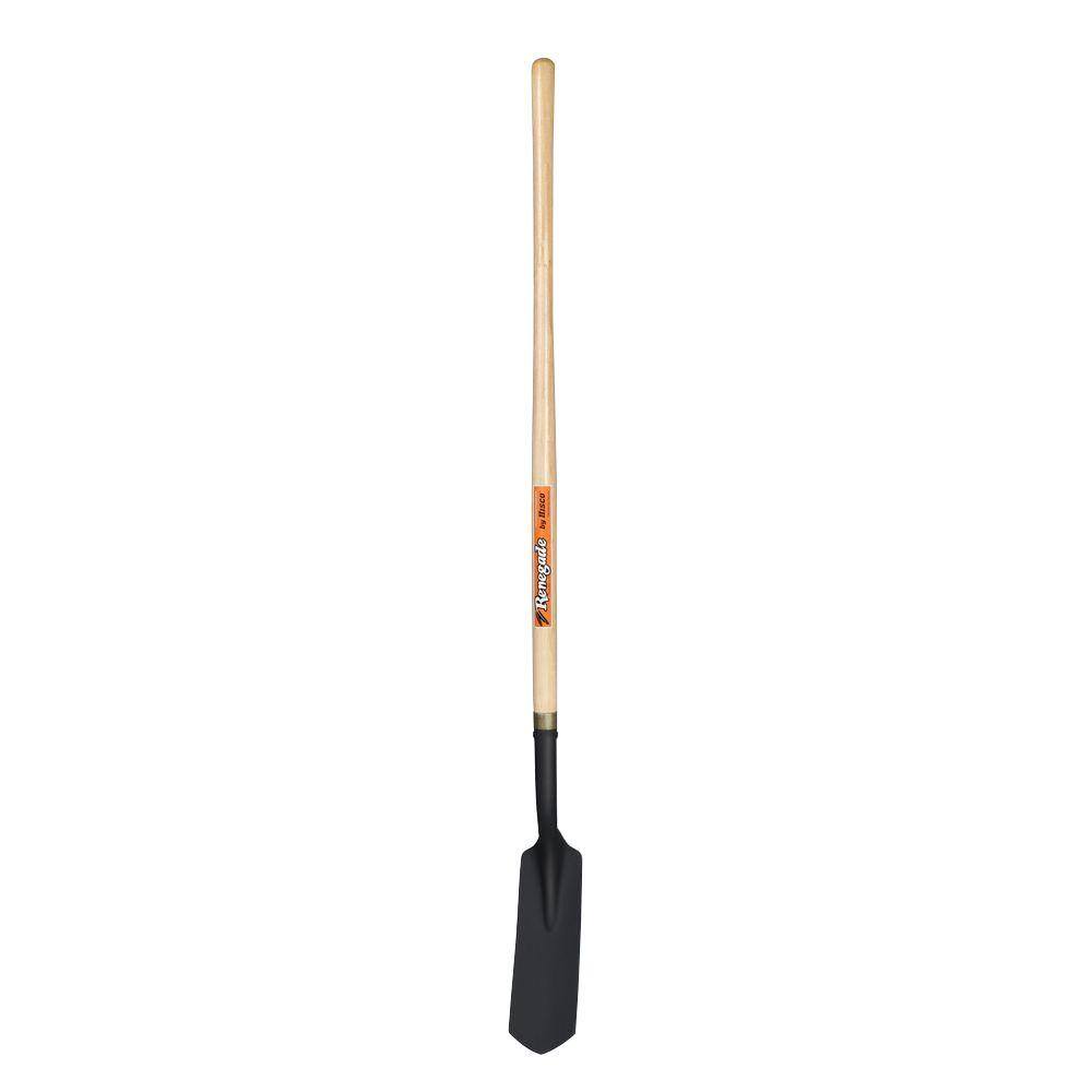 Hisco Renegade 3 in. Classic Trench Shovel with 48 in. Ash Wood Handle ...